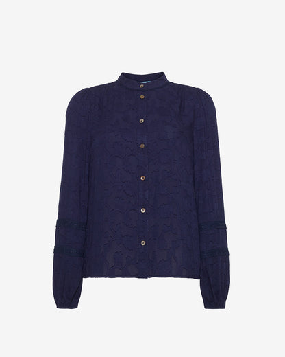 Long-Sleeve Button Down Top | Draper James Exclusive