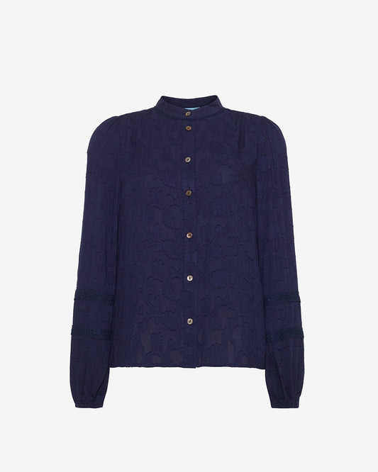 Long-Sleeve Button Down Top | Draper James Exclusive