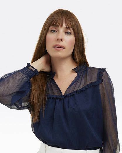 Gretchen Long-Sleeve Top | Draper James Signature