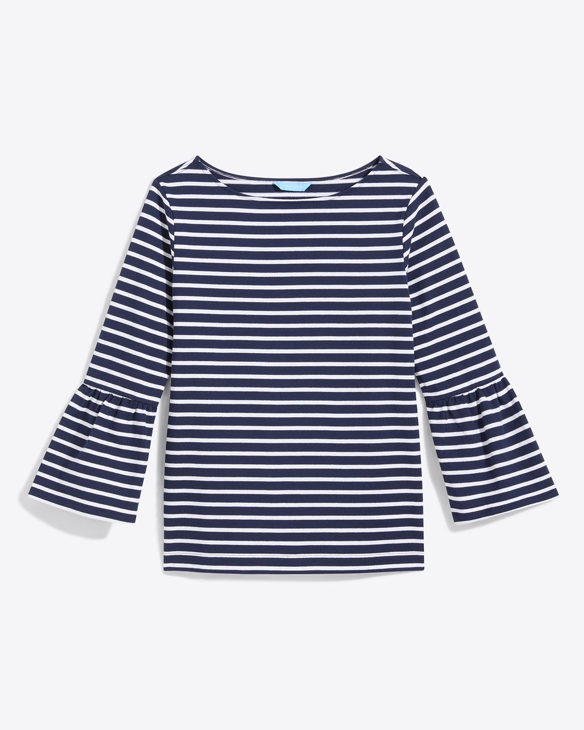 Corey Bell Sleeve Top in Navy Mariner Stripe | Draper James Top Pick