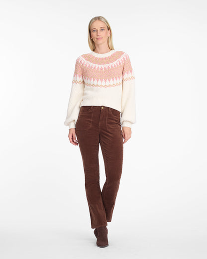Fairisle Sweater in Magnolia White Multi | Draper James Everyday