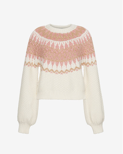 Fairisle Sweater in Magnolia White Multi | Draper James Everyday