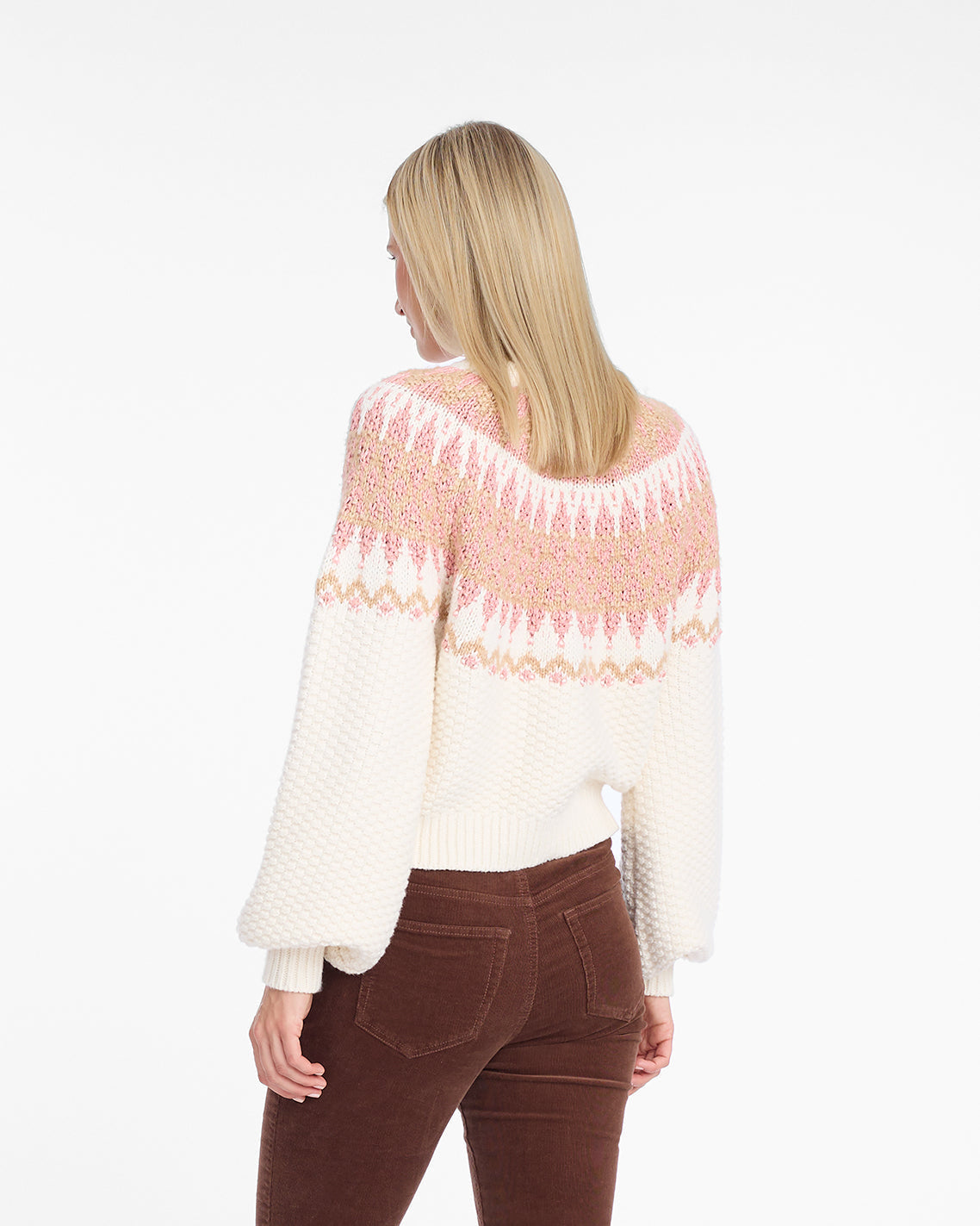 Fairisle Sweater in Magnolia White Multi | Draper James Everyday