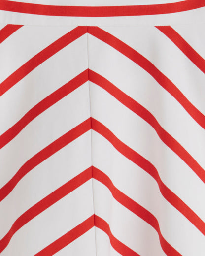 Zoe Love Circle Dress in Red Wentworth Stripe | Draper James New