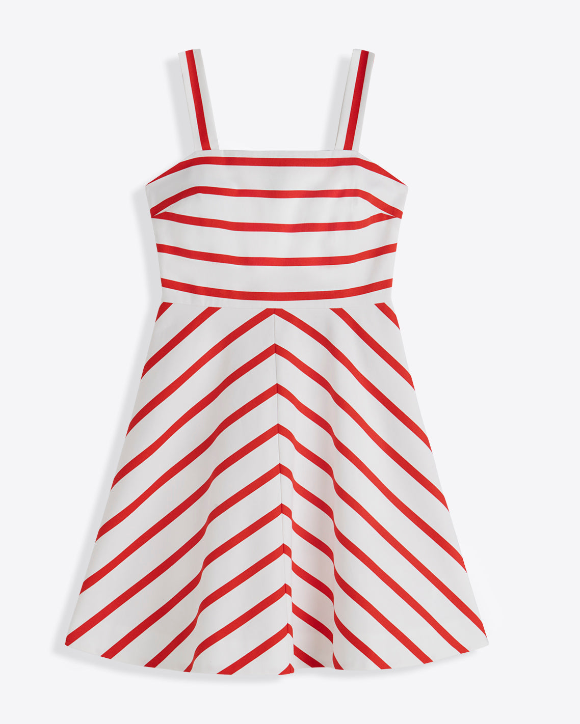 Zoe Love Circle Dress in Red Wentworth Stripe | Draper James New
