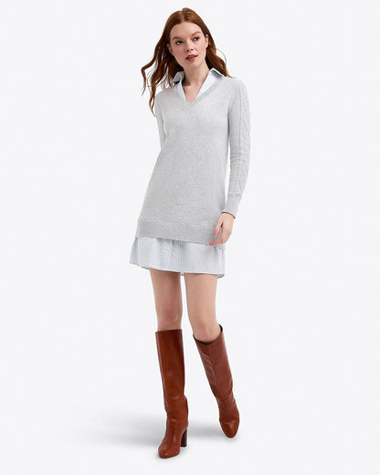 Collared Combo Sweaterdress | Draper James Top Pick