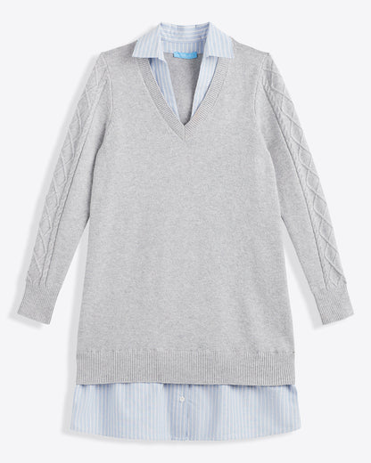 Collared Combo Sweaterdress | Draper James Top Pick