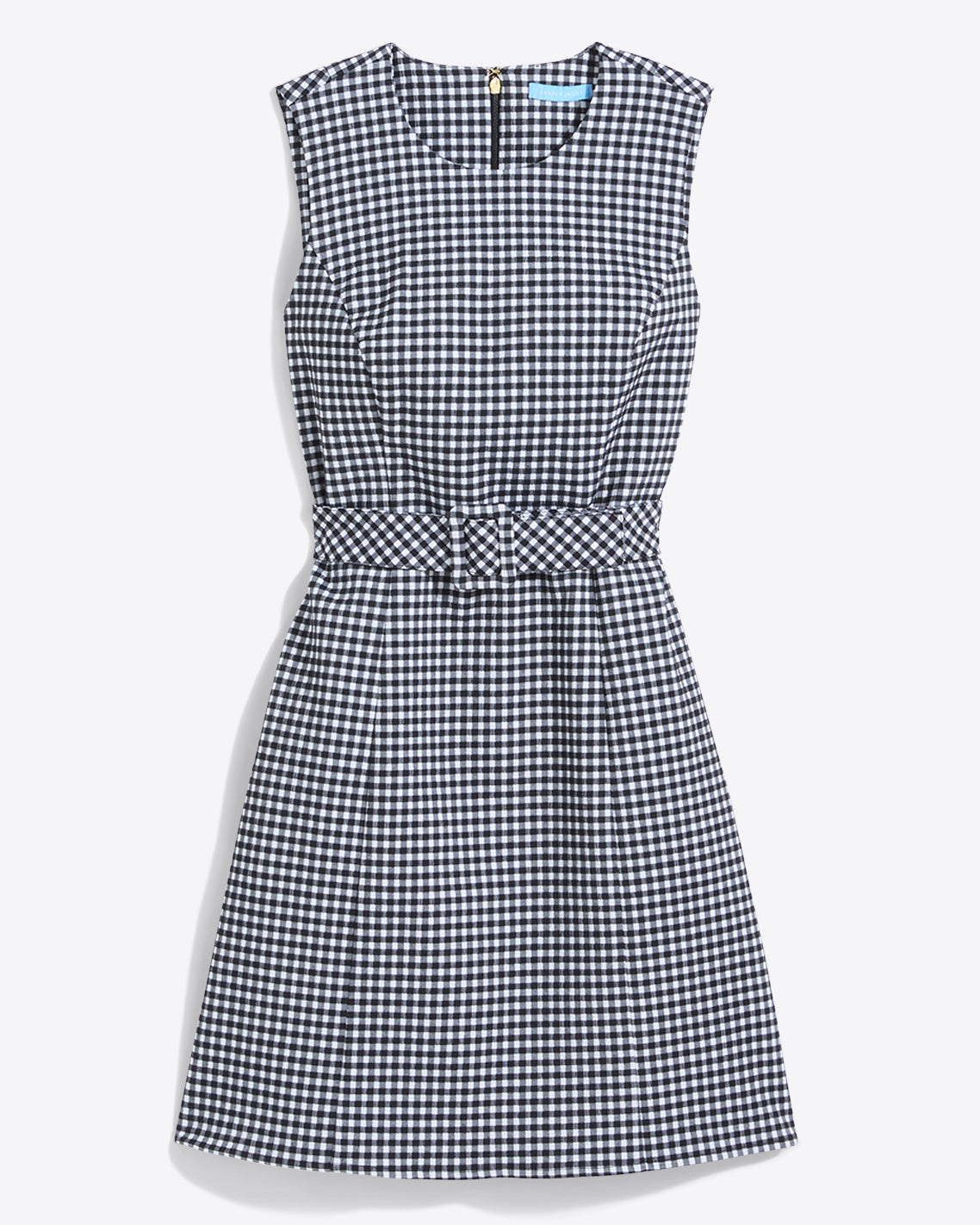 Sadie Belted Shift Dress in Textured Gingham | Draper James Discount