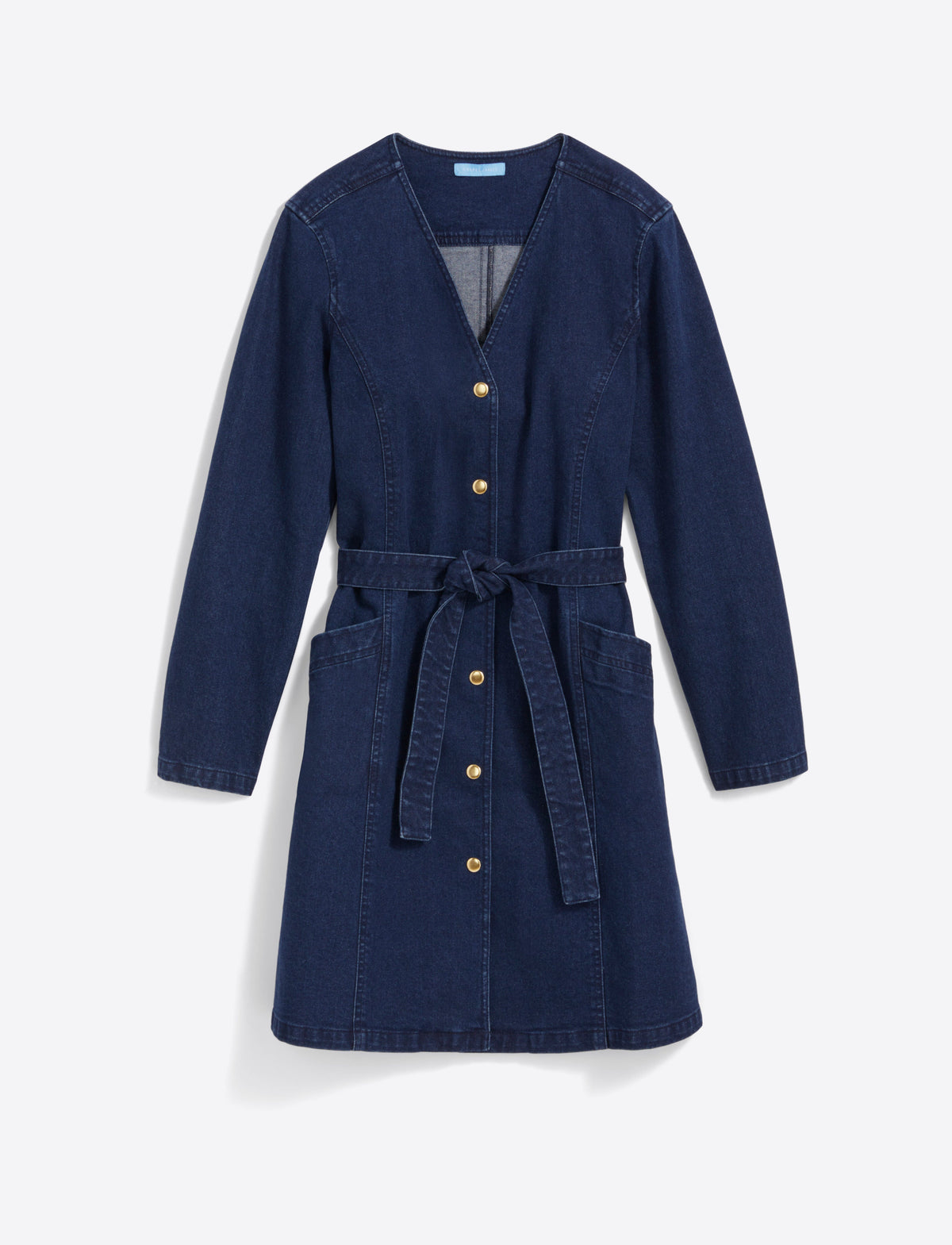 Colbie Snap Front Dress in Denim | Draper James Everyday