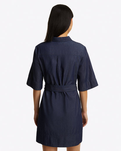 Riley Mini Shirtdress in Chambray | Draper James Trending