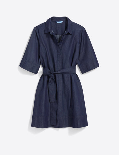 Riley Mini Shirtdress in Chambray | Draper James Trending