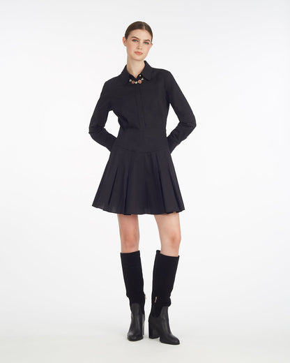 Mia Mini Dress in Stretch Cotton Poplin | Draper James Sale
