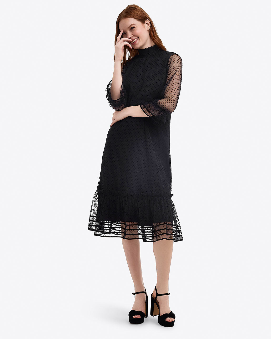 Long Sleeve Shift Dress in Tulle | Draper James Best Price