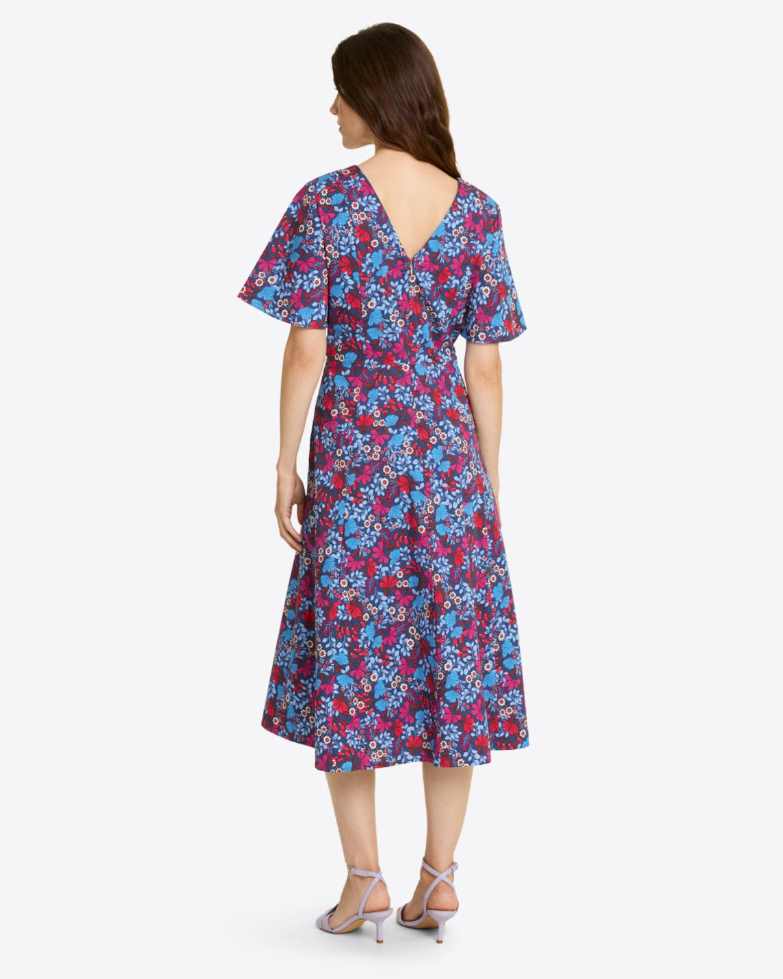 Vivienne Love Circle Midi Dress in Stretch Poplin | Draper James Best Price