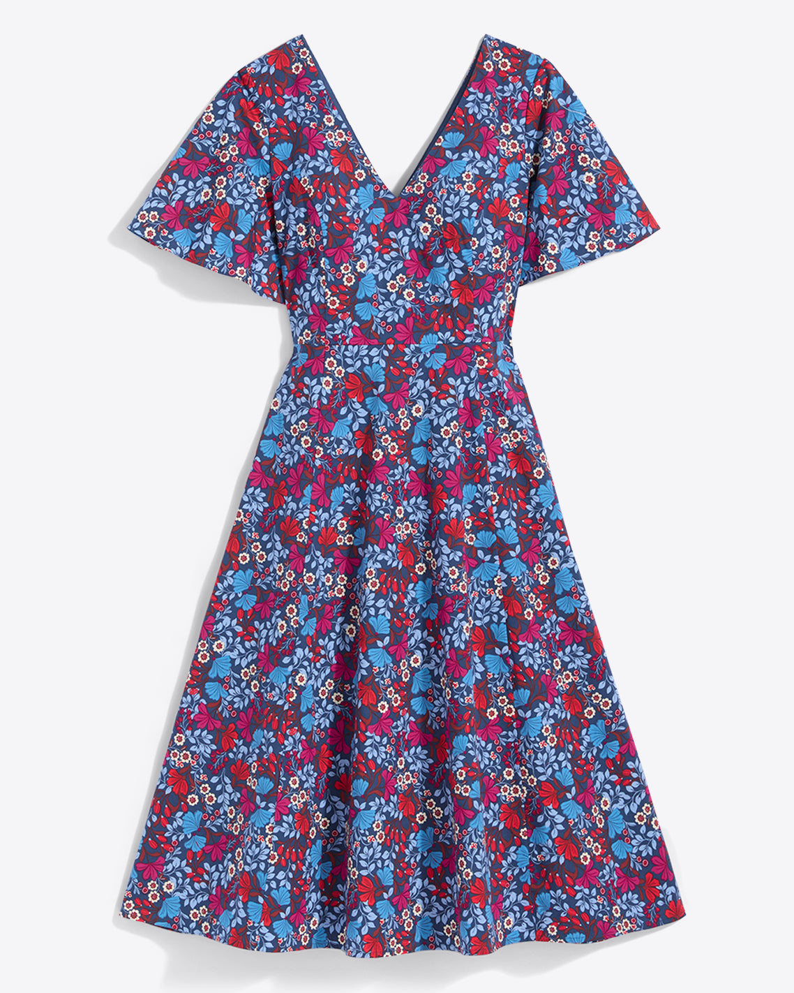Vivienne Love Circle Midi Dress in Stretch Poplin | Draper James Best Price