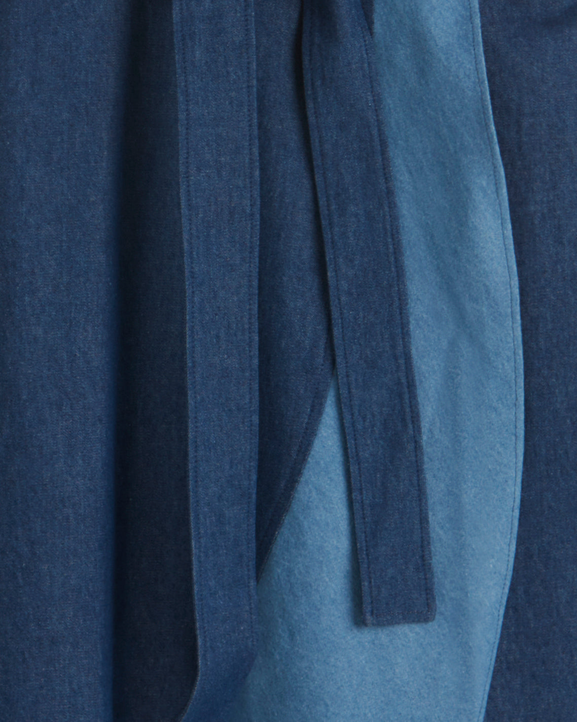Lorelai Two Tone Sleeveless Wrap Dress in Chambray | Draper James Top Pick