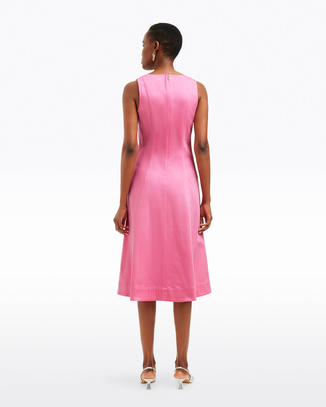 Genevieve Square Neck Sleeveless Midi Dress | Draper James Discount