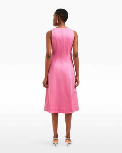 Genevieve Square Neck Sleeveless Midi Dress | Draper James Discount