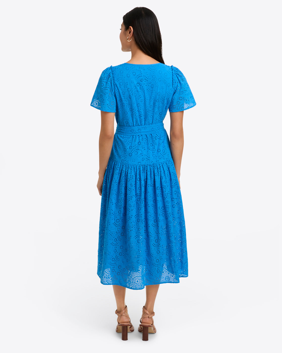Mia Midi Dress in Eyelet | Draper James Premium