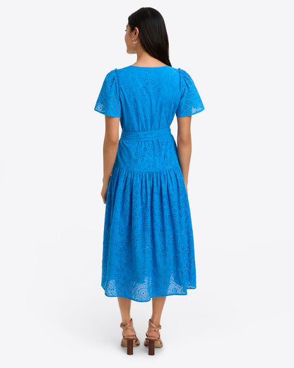 Mia Midi Dress in Eyelet | Draper James Premium