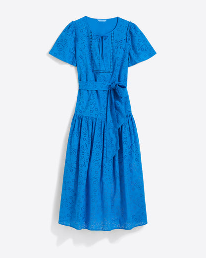 Mia Midi Dress in Eyelet | Draper James Premium