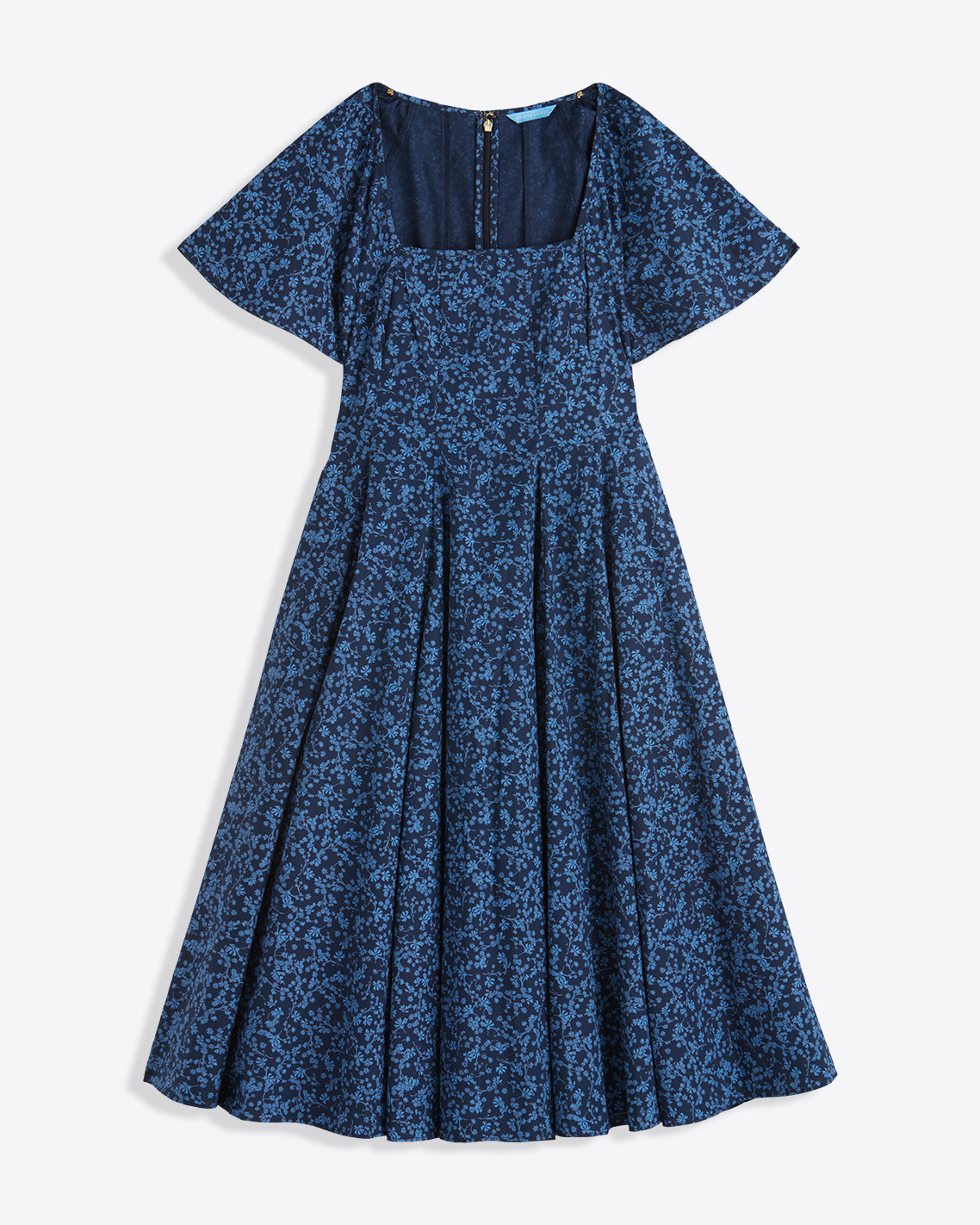 Caitlyn Square Neck Midi Dress in Ribbon Floral | Draper James Latest