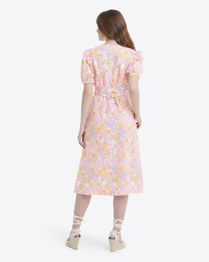 Rhonda Wrap Dress in Lily Floral | Draper James Essential
