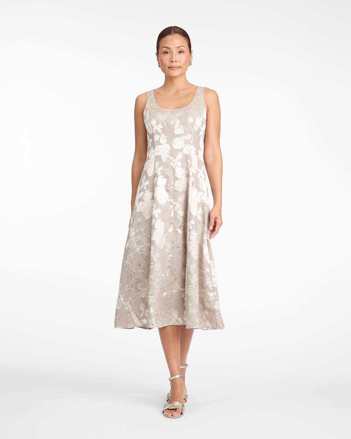 Delia Midi Dress in Jacquard | Draper James Smart Buy