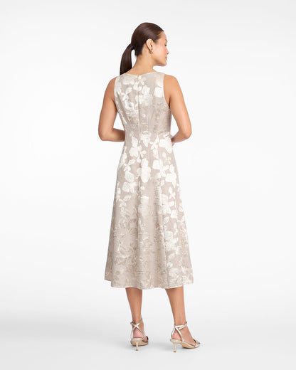 Delia Midi Dress in Jacquard | Draper James Smart Buy