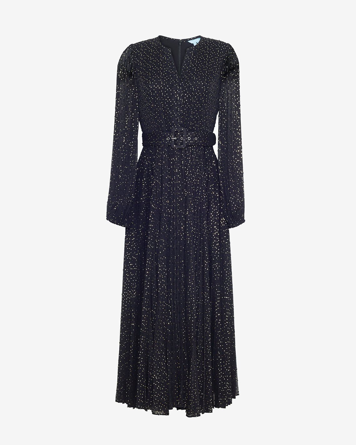 Maybelle Belted Midi Dress in Foil Dot | Draper James Featured