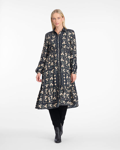 Beverly Midi Dress in Wallpaper Floral | Draper James Latest