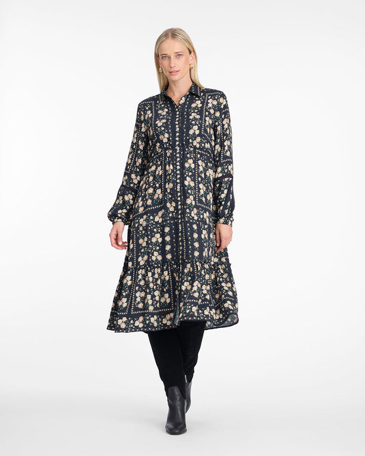 Beverly Midi Dress in Wallpaper Floral | Draper James Latest