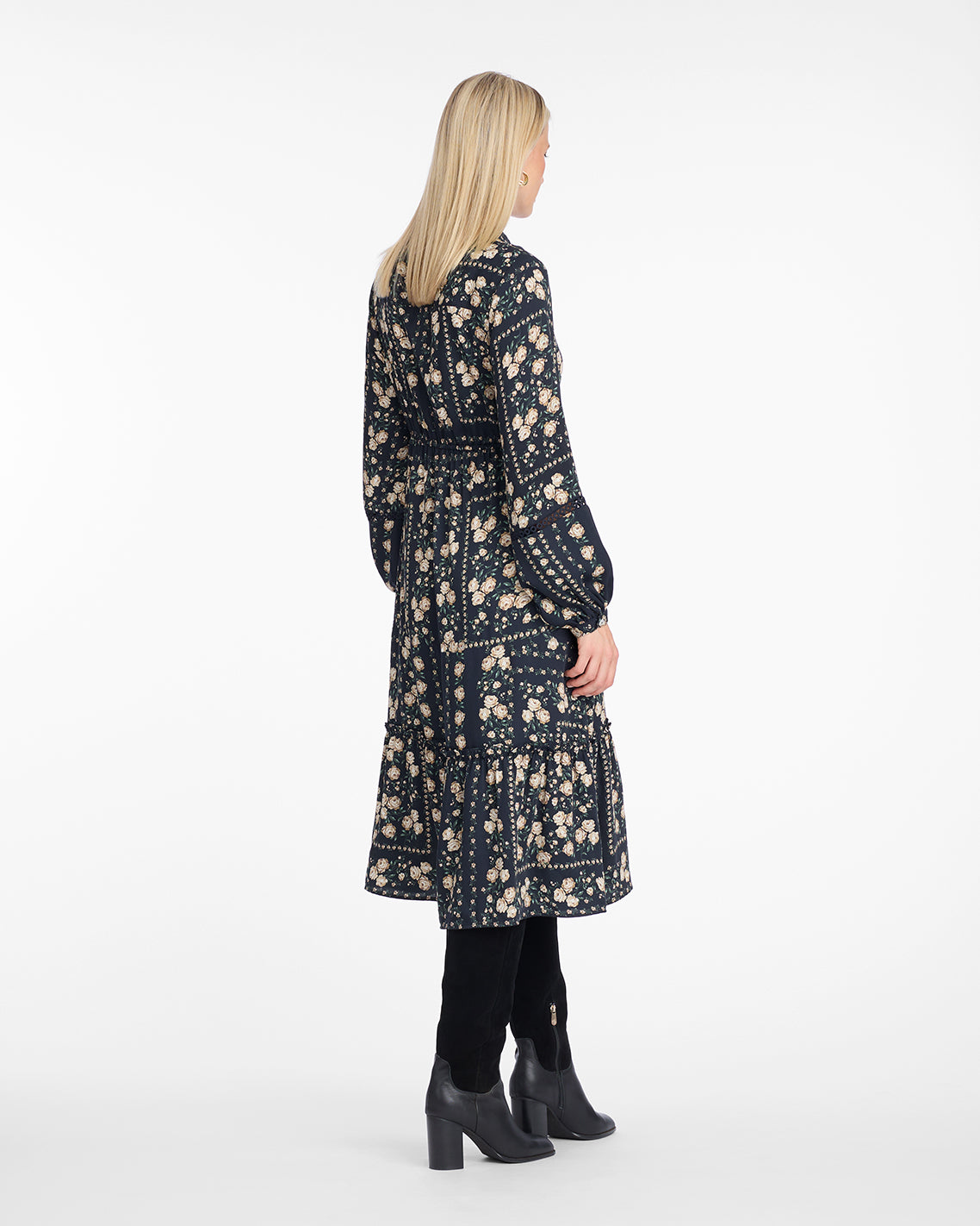 Beverly Midi Dress in Wallpaper Floral | Draper James Latest