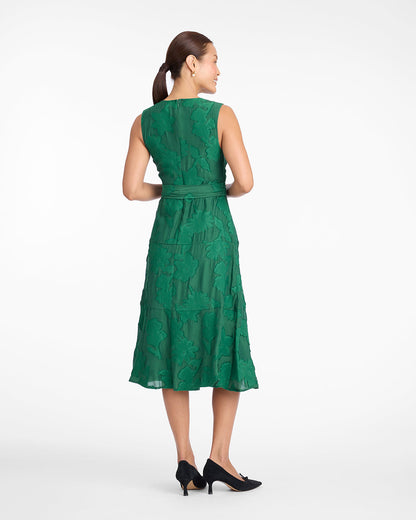 Elliston Midi Dress in Jacquard | Draper James Latest