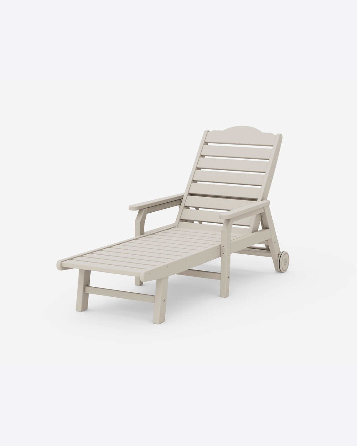 Savannah Chaise with Arms & Wheels in White | Draper James Exclusive