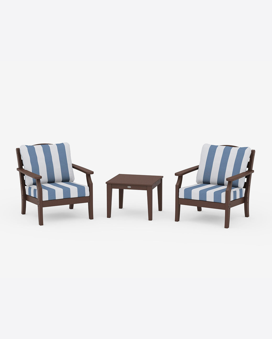 Savannah 3-Piece Seating Set – Cabana Stripe Blue | Draper James Exclusive