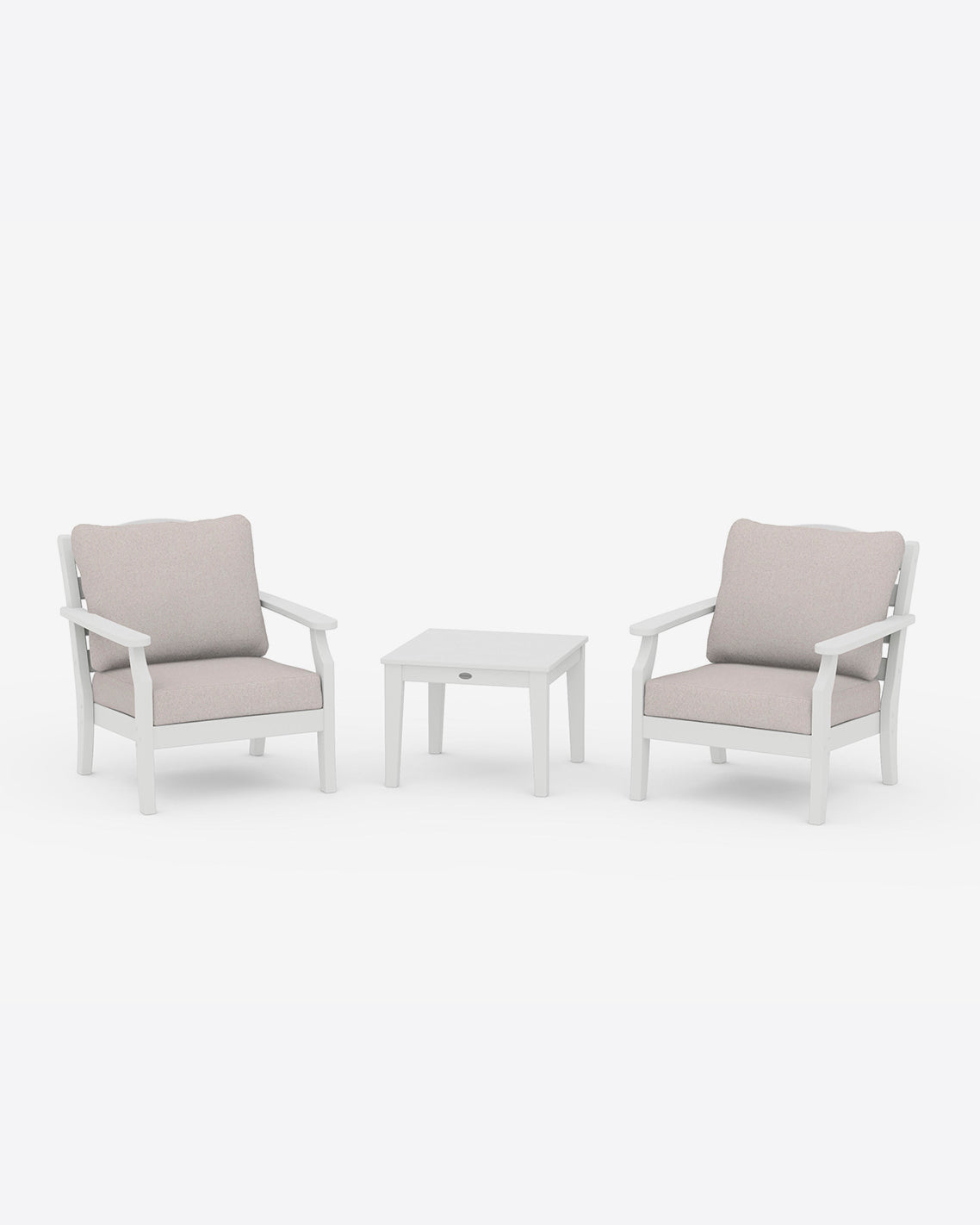 Savannah 3-Piece Deep Seating Set in White | Draper James Best Seller