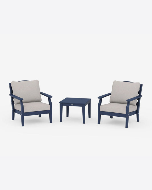 Savannah 3-Piece Deep Seating Set in Gray | Draper James Signature