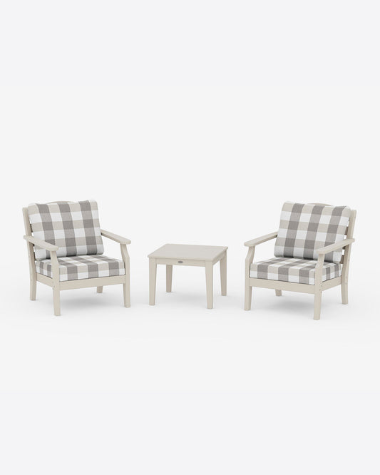 Savannah 3-Piece Seating Set – Buffalo Plaid Green | Draper James Signature