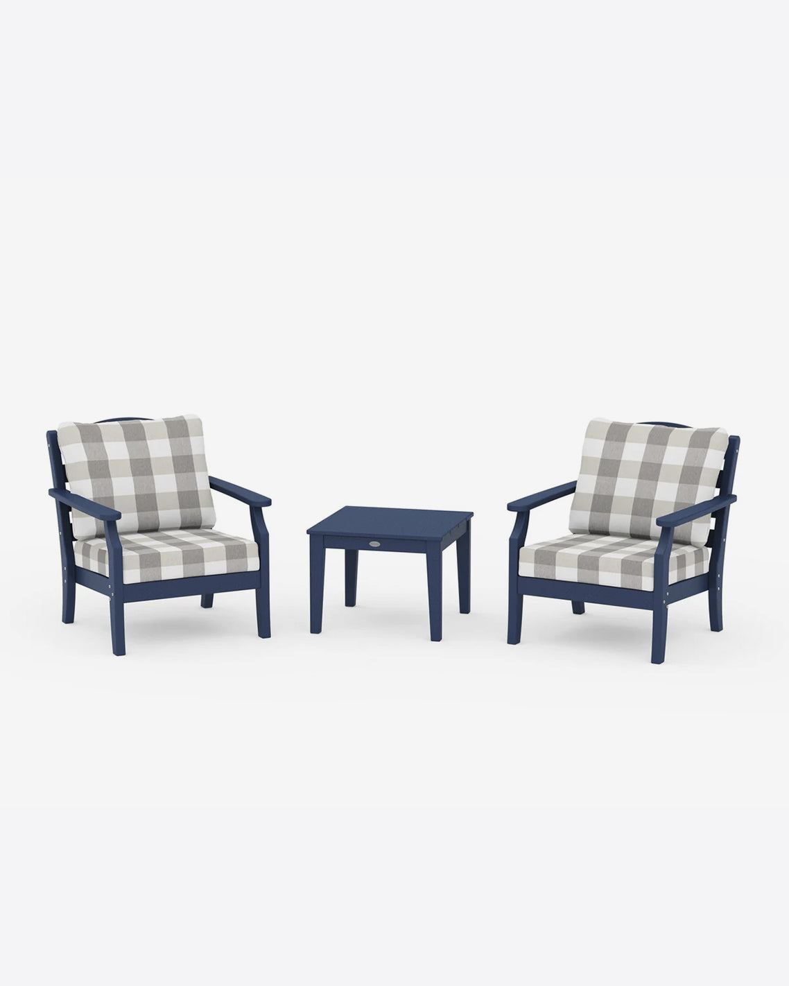 Savannah 3-Piece Seating Set – Buffalo Plaid Blue | Draper James Discount