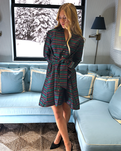 Layla Mini Shirtdress in Plaid | Draper James Quality