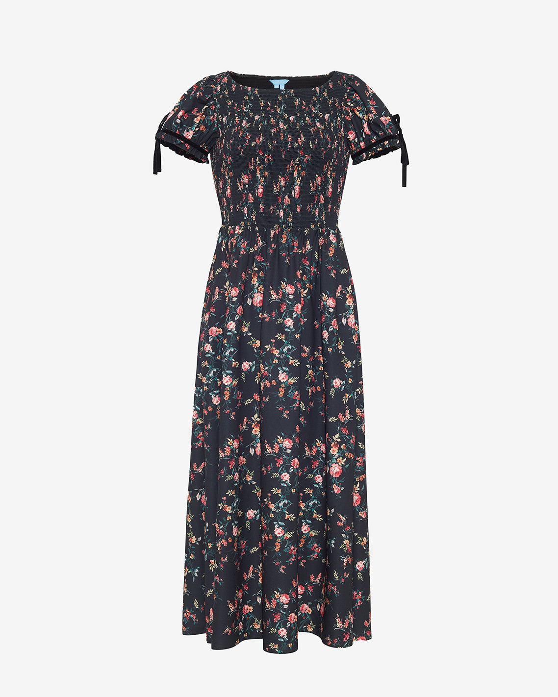Kelsey Smocked Midi Dress in Garden Rose | Draper James Exclusive