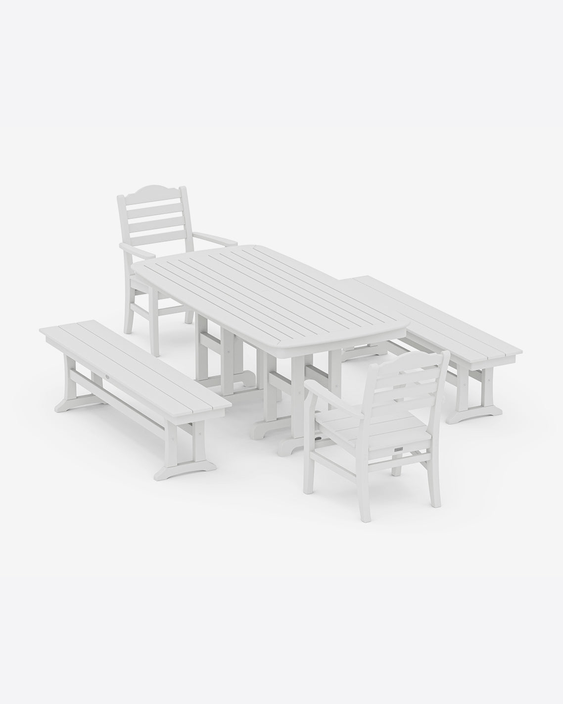 Savannah 5-Piece Dining Set with Benches in Sage | Draper James Trending