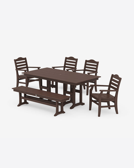 Savannah 6-Piece Farmhouse Dining Set with Bench in Navy | Draper James Hot Sale