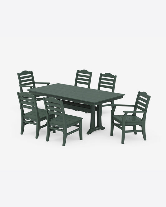Savannah 7-Piece Farmhouse Dining Set with Trestle Legs | Draper James Best Seller
