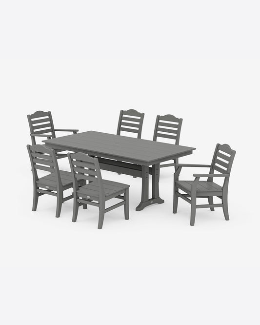 Savannah 7-Piece Farmhouse Dining Set with Trestle Legs | Draper James Trending