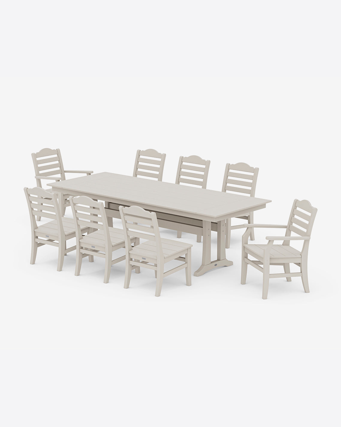 Savannah 9-Piece Farmhouse Dining Set with Trestle Legs | Draper James Featured
