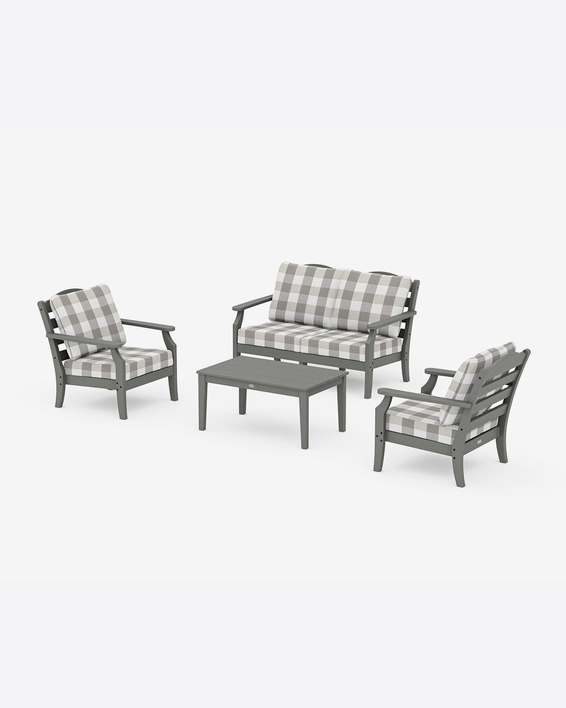 Savannah 4-Piece Deep Seating Set with Loveseat in Buffalo Plaid | Draper James New