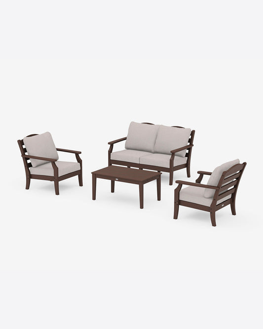 Savannah 4-Piece Seating Set with Loveseat in Blue | Draper James Premium