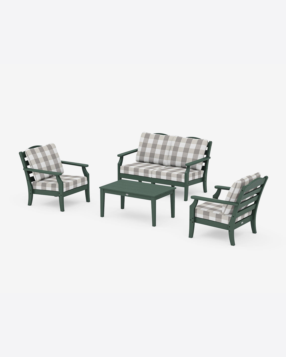 Savannah 4-Piece Deep Seating Set with Loveseat in Buffalo Plaid | Draper James Trusted
